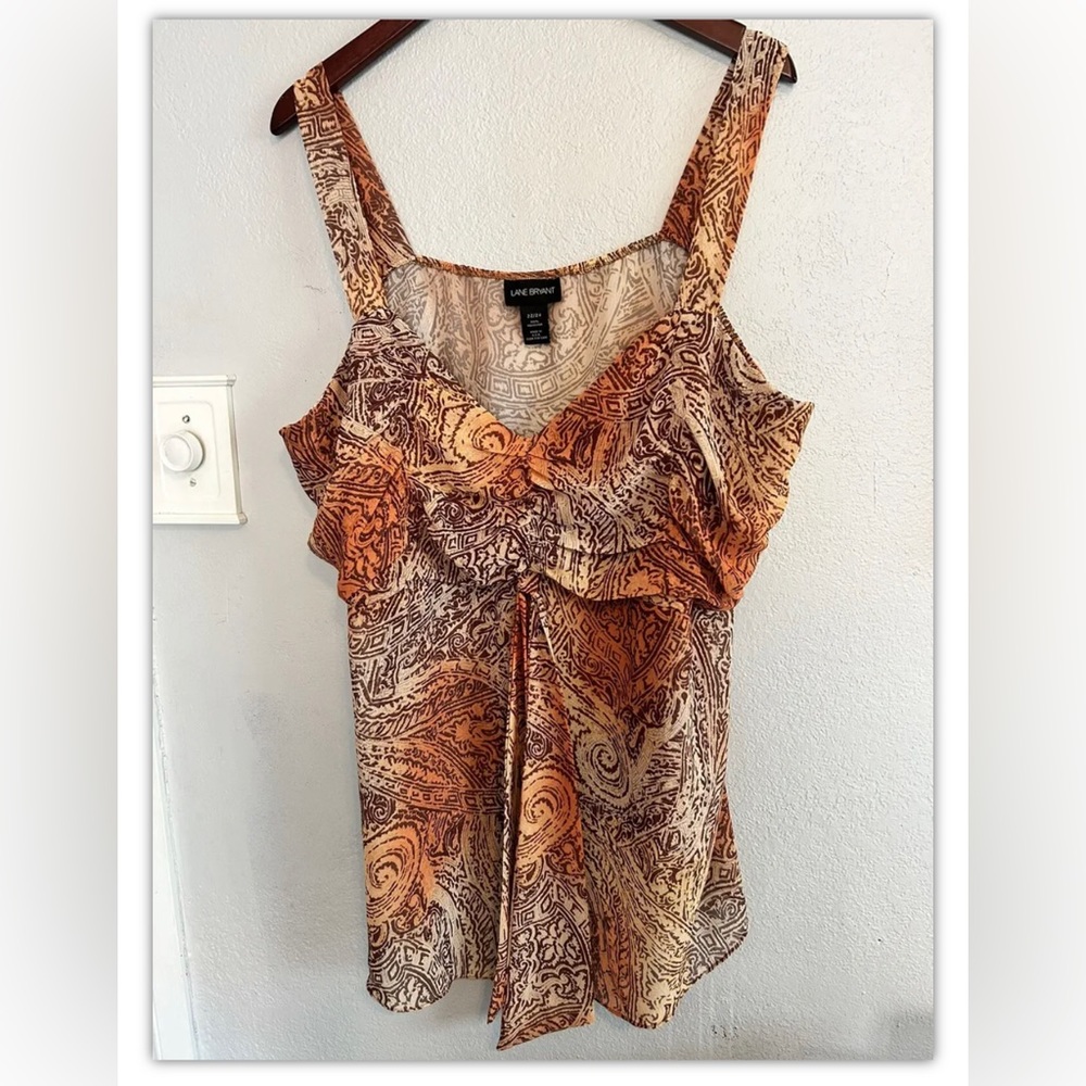 Lane Bryant Festive Cami Tank Top Plus Size 22/24.